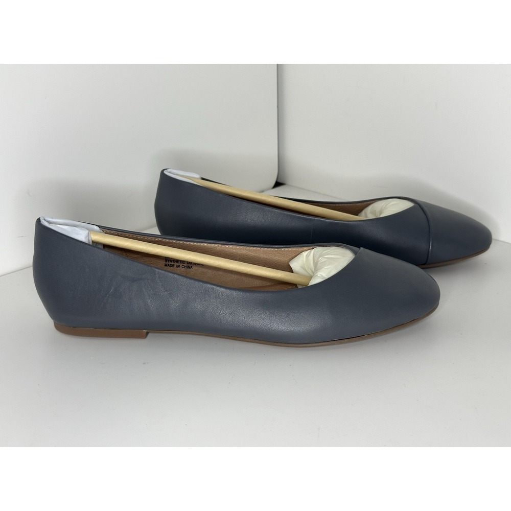 J.Jill, Pure Jill Leather Ballet Flat, Gray/Blue, Womens Size 7.5‎